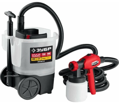 Краскопульт ЗУБР КПЭ-750 Краскопульт электрический, компрессорный, 750 Вт