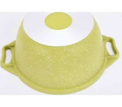 Кастрюля KUKMARA к21tsl а/пр литая 2,0л стекл/кр Trendy style lime