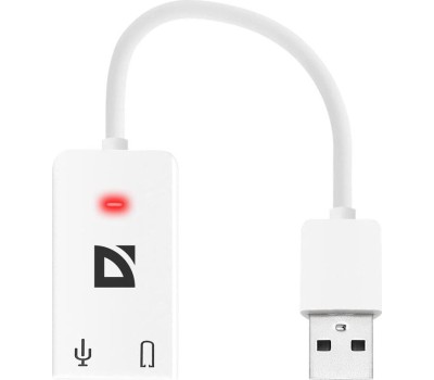 Адаптер DEFENDER (63002) Внешняя USB звуковая карта AUDIO USB
