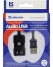 Адаптер DEFENDER (63002) Внешняя USB звуковая карта AUDIO USB