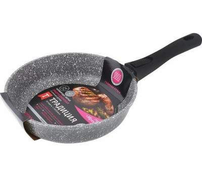 Сковорода ТРАДИЦИЯ ТМ2245И а/пр литая 24см съемн/руч Мрамор индукция