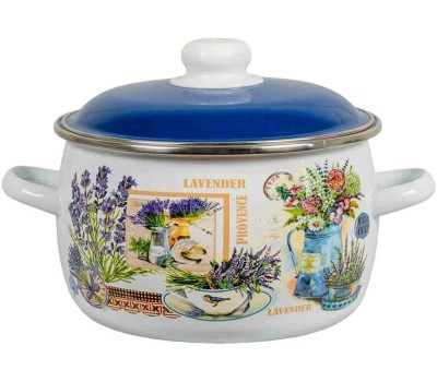 Кастрюля ЭМАЛЬ 6RC221M Горная лаванда сфер 5,5л