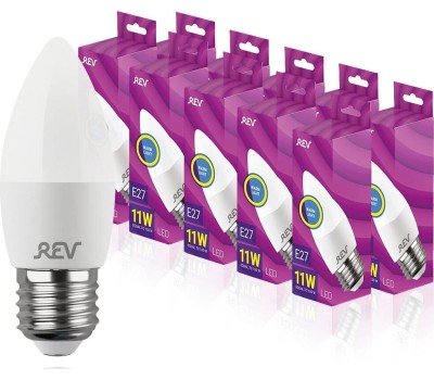 Лампа светодиодная REV 32524 6 C37 11Вт E27 2700K