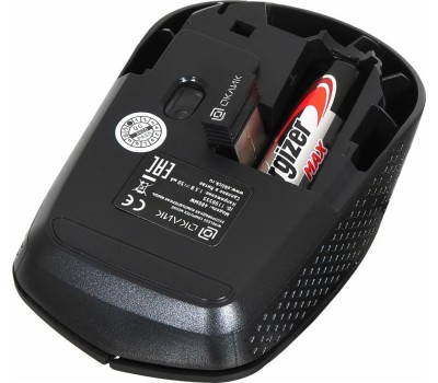 OKLICK Мышь Оклик 486MW черный/серый оптическая (1600dpi) беспроводная USB для ноутбука (3but)