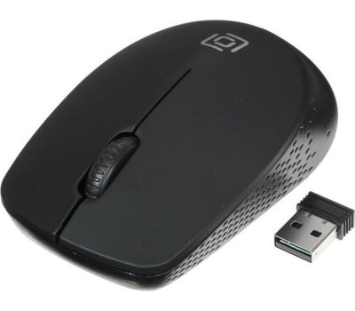 OKLICK Мышь Оклик 486MW черный/серый оптическая (1600dpi) беспроводная USB для ноутбука (3but)