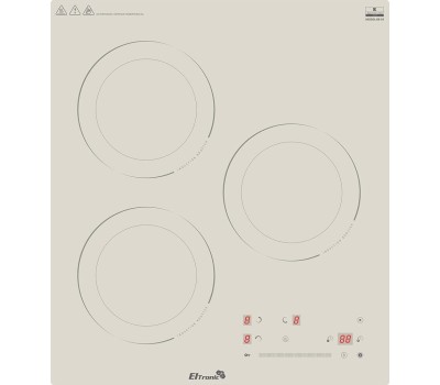 Варочная панель ELTRONIC (88-34) 3 конфорки индукционная бежевый