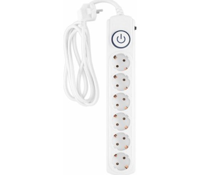 IPPON Сетевой фильтр BK-6-EU-1.8-10-W, 1.8м, белый