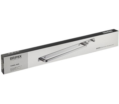 Аксессуары для ванной комнаты и туалета BRIMIX 1034 Держатель для полотенца, с двумя крючками, их полированной нержавеющей стали, цвет ХРОМ