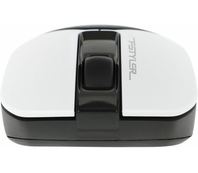 A4TECH Мышь Fstyler FG12S Panda белый/черный оптическая 1200dpi silent беспров. USB 3but