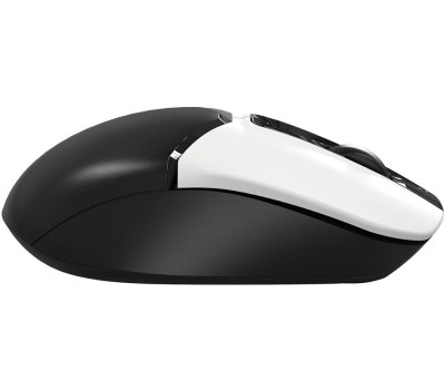 A4TECH Мышь Fstyler FG12S Panda белый/черный оптическая 1200dpi silent беспров. USB 3but