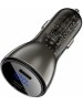 Автомобильное зарядное устройство ACEFAST B10 metal car charger 60W (USB-C + USB-C) with digital display черный