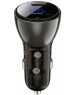 Автомобильное зарядное устройство ACEFAST B10 metal car charger 60W (USB-C + USB-C) with digital display черный