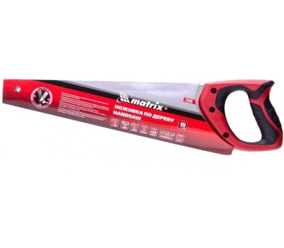 Ножовка MATRIX Ножовка по дереву, 400 мм, 7-8 TPI, зуб-3D, каленый зуб, двухкомпонентная рукоятка 23540