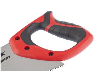 Ножовка MATRIX Ножовка по дереву, 400 мм, 7-8 TPI, зуб-3D, каленый зуб, двухкомпонентная рукоятка 23540