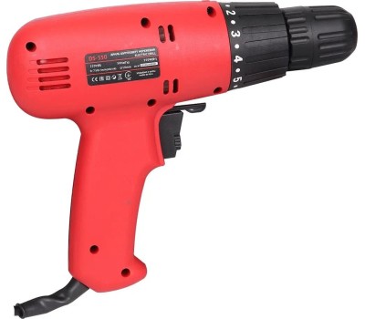 Сетевая дрель-шуруповерт EDON DS-350 черный/красный 19525 400Вт
