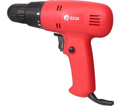 Сетевая дрель-шуруповерт EDON DS-350 черный/красный 19525 400Вт