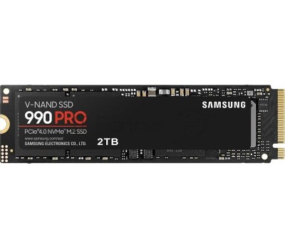 Накопитель SSD SAMSUNG SSD накопитель 990 Pro MZ-V9P2T0BW 2ТБ, M.2 2280, PCIe 4.0 x4, NVMe, M.2