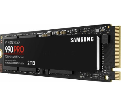 Накопитель SSD SAMSUNG SSD накопитель 990 Pro MZ-V9P2T0BW 2ТБ, M.2 2280, PCIe 4.0 x4, NVMe, M.2