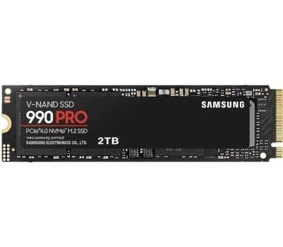 Накопитель SSD SAMSUNG SSD накопитель 990 Pro MZ-V9P2T0BW 2ТБ, M.2 2280, PCIe 4.0 x4, NVMe, M.2