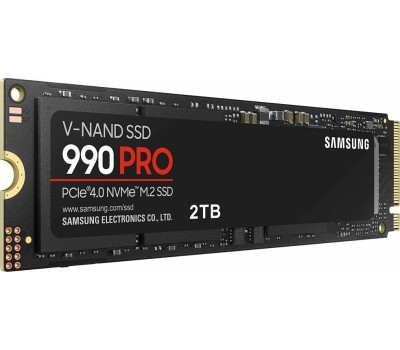 Накопитель SSD SAMSUNG SSD накопитель 990 Pro MZ-V9P2T0BW 2ТБ, M.2 2280, PCIe 4.0 x4, NVMe, M.2