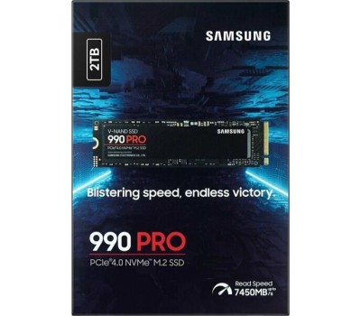 Накопитель SSD SAMSUNG SSD накопитель 990 Pro MZ-V9P2T0BW 2ТБ, M.2 2280, PCIe 4.0 x4, NVMe, M.2