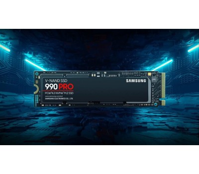 Накопитель SSD SAMSUNG SSD накопитель 990 Pro MZ-V9P2T0BW 2ТБ, M.2 2280, PCIe 4.0 x4, NVMe, M.2
