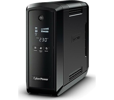 ИБП CYBERPOWER ИБП CP900EPFCLCD {Line-Interactive, Tower, 900VA/540W USB/RJ11/45/USB charger A (6 EURO), 12В/9 Ач х 1}