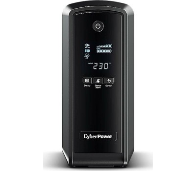 ИБП CYBERPOWER ИБП CP900EPFCLCD {Line-Interactive, Tower, 900VA/540W USB/RJ11/45/USB charger A (6 EURO), 12В/9 Ач х 1}