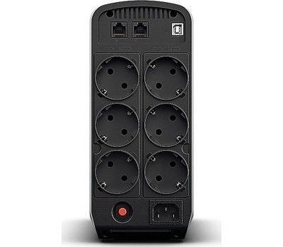 ИБП CYBERPOWER ИБП CP900EPFCLCD {Line-Interactive, Tower, 900VA/540W USB/RJ11/45/USB charger A (6 EURO), 12В/9 Ач х 1}