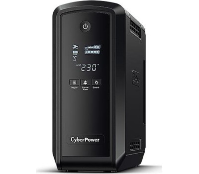 ИБП CYBERPOWER ИБП CP900EPFCLCD {Line-Interactive, Tower, 900VA/540W USB/RJ11/45/USB charger A (6 EURO), 12В/9 Ач х 1}