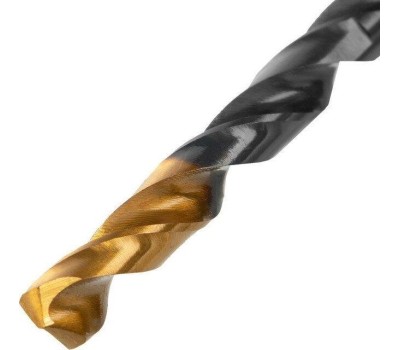 Сверло DENZEL Сверло по металлу, 6 мм, HSS-Tin, Golden Tip, 10 шт. 717215