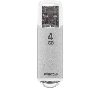 SMART BUY Smartbuy USB Drive 4Gb V-Cut series Silver SB4GBVC-S