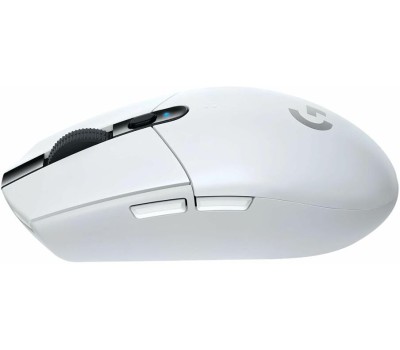 LOGITECH Мышь Мышь игровая G304 Lightspeed White белая, 200-12000dpi, беспроводная 2.4GHz, USB приемник LIGHTSPEED™, 6 программируемых кнопок, под обе руки
