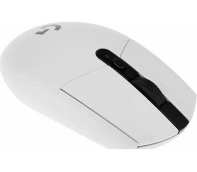 LOGITECH Мышь Мышь игровая G304 Lightspeed White белая, 200-12000dpi, беспроводная 2.4GHz, USB приемник LIGHTSPEED™, 6 программируемых кнопок, под обе руки