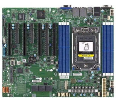 Материнская плата SUPERMICRO Материнская плата MBD-H12SSL-I-B Intelligent Platform Management Interface, Single AMD EPYC™ 7003/7002 Series Processor,2TB Registered ECC DDR4 3200MHz SDRAM in 8 DIMMs,5 PCI-E 4.0 x16,2 PCI-E 4.0 x8,8 SATA3, 2 M.2