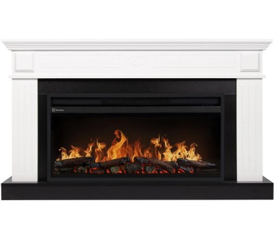 Камин электрический ELECTROLUX Каминокомплект: Очаг EFP/P-3620LS, портал Bianco 36 белый, р/в