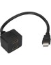Переходник REXANT (17-6832) Переходник штекер HDMI - 2 гнезда HDMI, провод черный