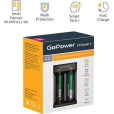 Зарядное устройство GOPOWER LiCharger 4 З/У для аккумуляторов 2 слота (00-00015360)