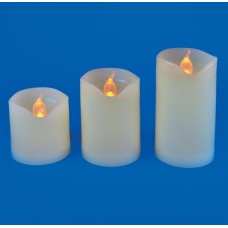 Новогодний декор UNIEL (UL-00008593) ULD-F060 WARM WHITE CANDLE SET3