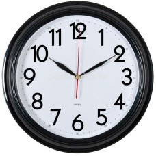 Часы БЮРОКРАТ WALLC-R86P, аналоговые, черный