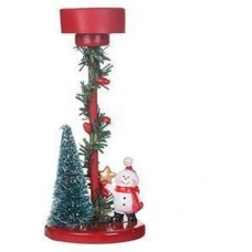 ВОЛШЕБНАЯ СТРАНА Подсвечник Снеговик у ёлки (110243)