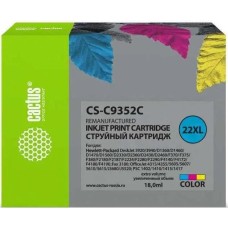 Картридж CACTUS Картридж CS-C9352C, №22XL, многоцветный / CS-C9352C