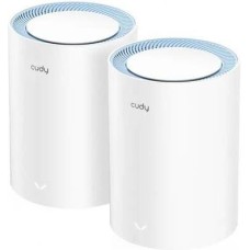 CUDY Бесшовный Mesh роутер M1200, Wi-Fi 5, AC1200, 2.4/5ГГц, 1 LAN, белый, 2 шт. в комплекте [m1200(2-pack)]