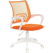 Кресло компьютерное БЮРОКРАТ Кресло CH-W695NLT, сетка/ткань, до 120кг, оранжевый
