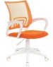 Кресло компьютерное БЮРОКРАТ Кресло CH-W695NLT, сетка/ткань, до 120кг, оранжевый