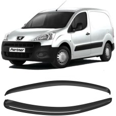 Дефлекторы CORSAR Дефлекторы Peugeot Partner II 08-н.в. фургон, нак., 2шт