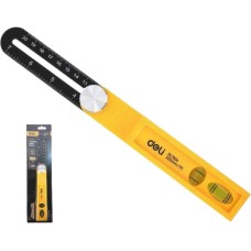 DELI Угломер переставной - малка с пузырьковым уровнем DL7304 200мм