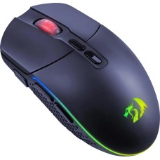 REDRAGON Мышь беспроводная Invader Pro, игровая, радио, оптическая, USB, 10000dpi, черный [71845]