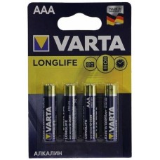 VARTA Батарейка LONGLIFE LR03 AAA BL4 Alkaline 1.5V (4103)