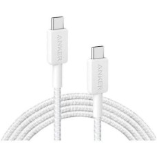 Кабель ANKER Кабель USB Type-C (m) - USB Type-C (m), 1.8м, белый [a81f6h21]